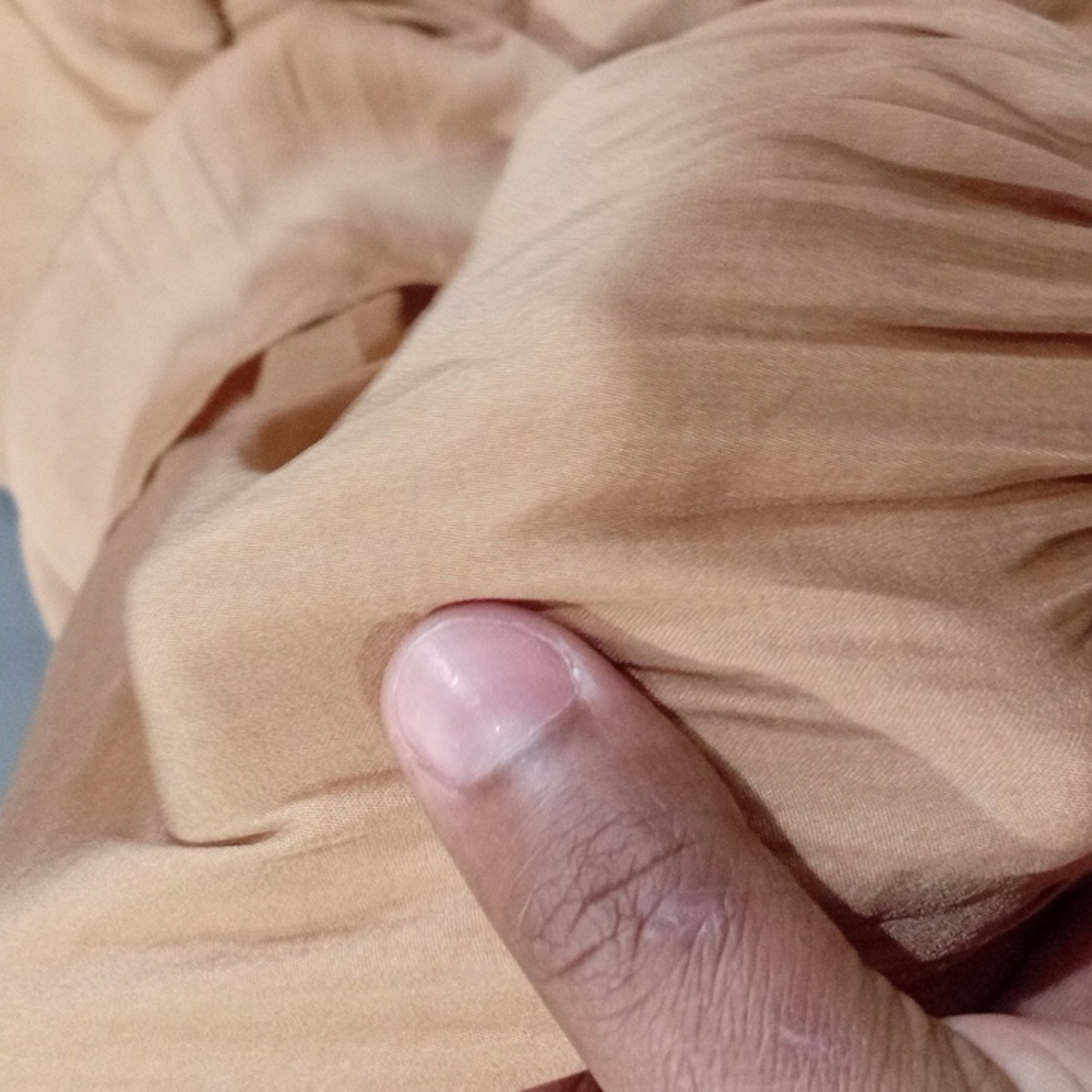 The Drop “Miriam” Feminine Ruffle Blouse – Camel | New With Tags - Picture 6 of 9